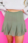 Captivating Cuteness Skirt-Olive