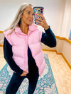 Colder Weather Puffer Vest-Pink