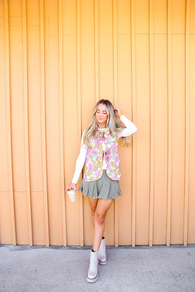 Captivating Cuteness Skirt-Olive