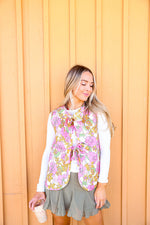 Bows & Florals Quilted Vest