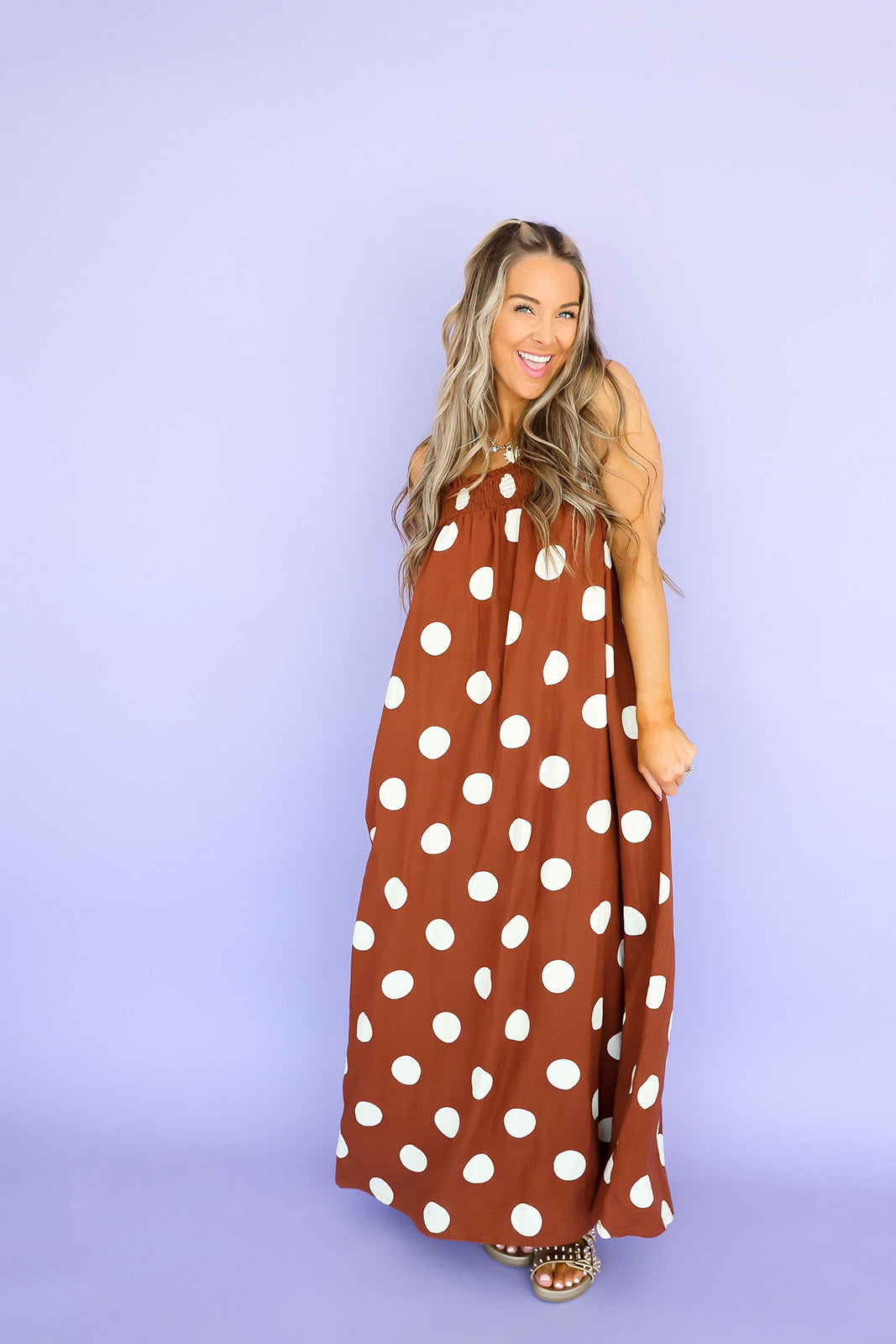 All the Right Spots Maxi Dress