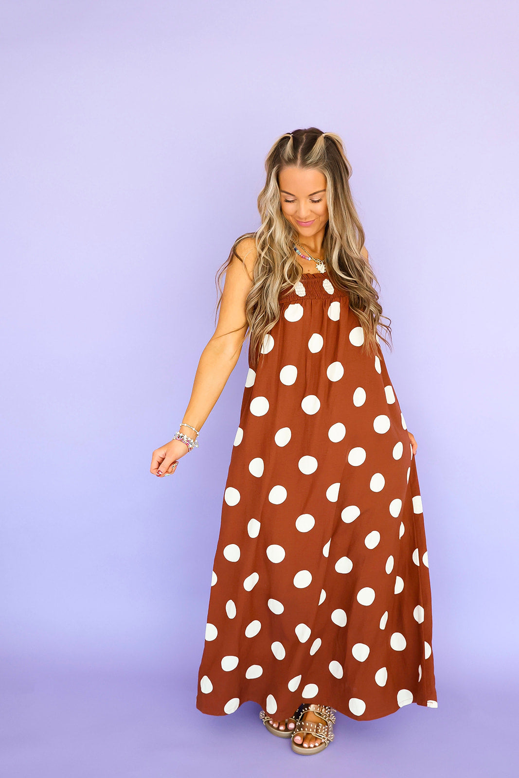 All the Right Spots Maxi Dress