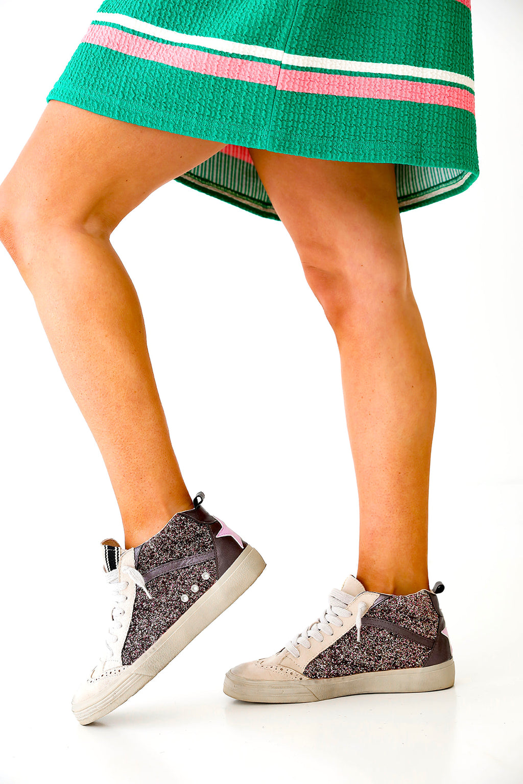 Riley Glitter Sneakers-Shu Shop