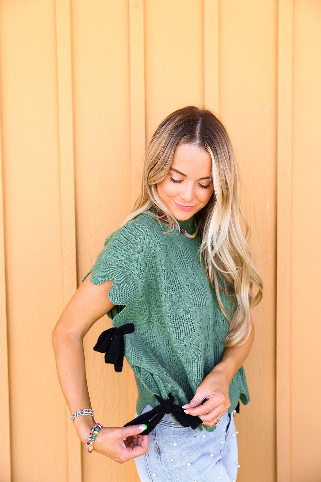 Cozy & Chic Sweater Tank-Olive/Black