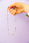 Tiny Gold Heartbeat Necklace