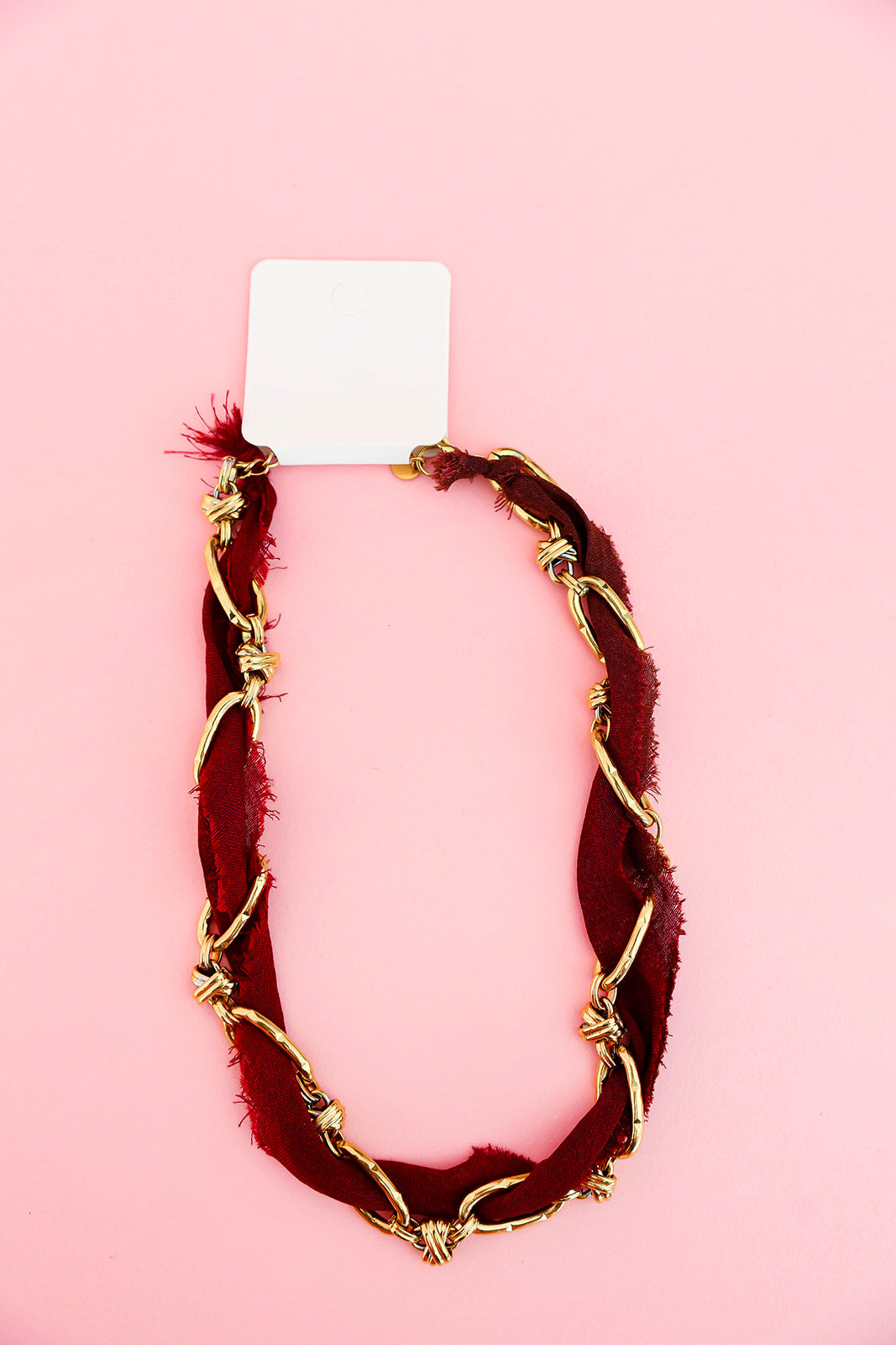 Don’t Get It Twisted Necklace - Maroon