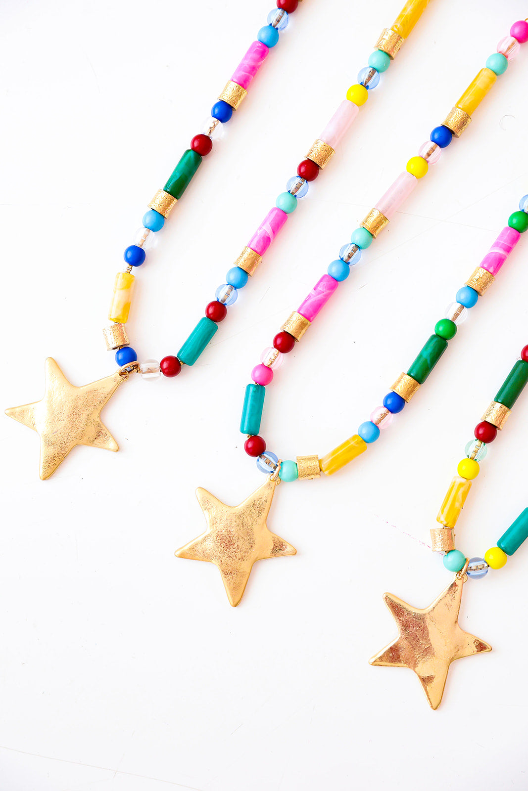 Super Star Rainbow Beaded Necklace Restock