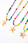 Super Star Rainbow Beaded Necklace Restock
