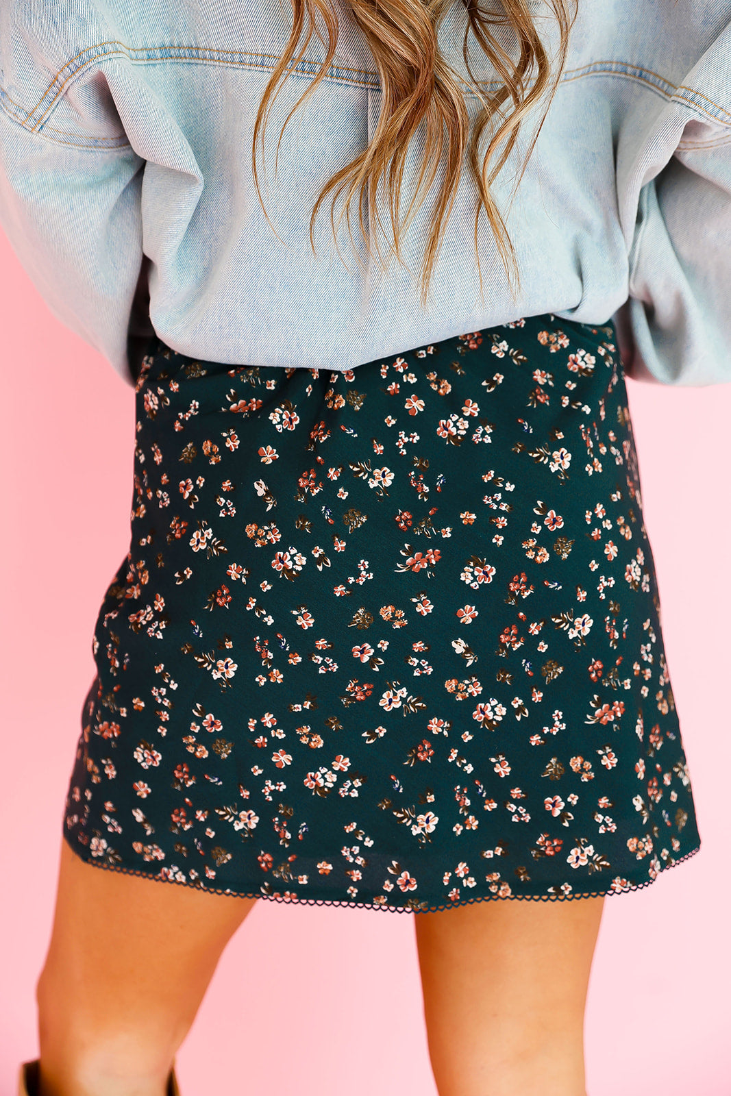 Falling Petals Mini Skirt