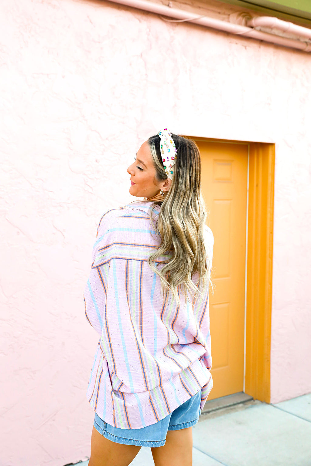 Spring Afternoons Striped Blouse