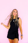 Power Move Tie Front Romper