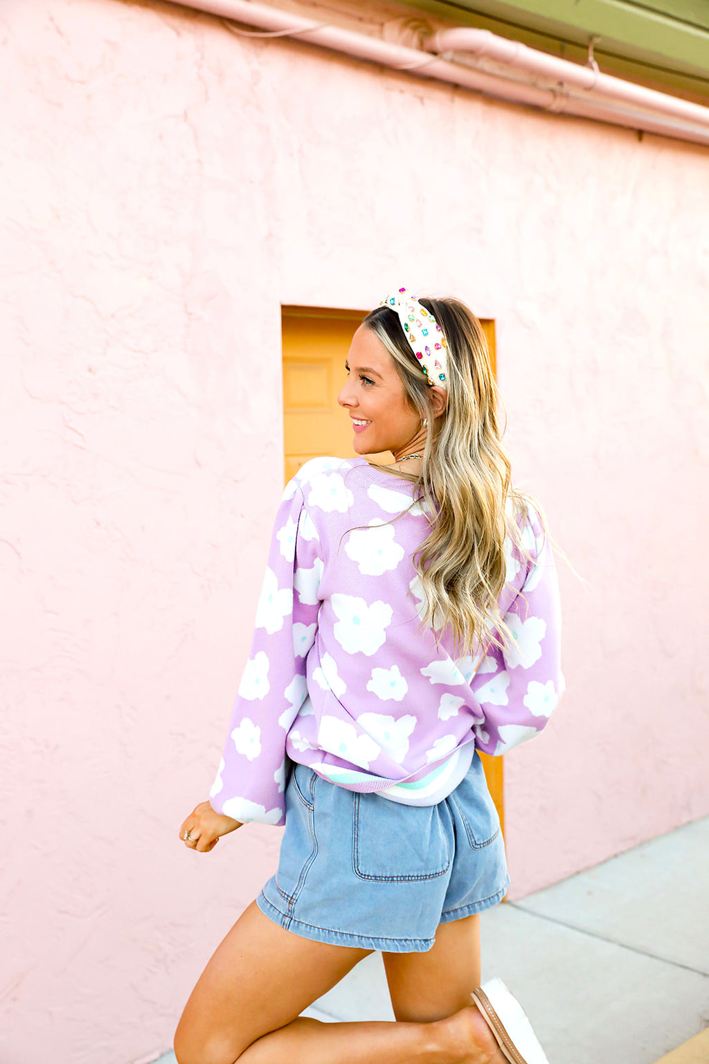 Pastel Blooms Sweater