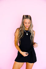 Power Move Tie Front Romper