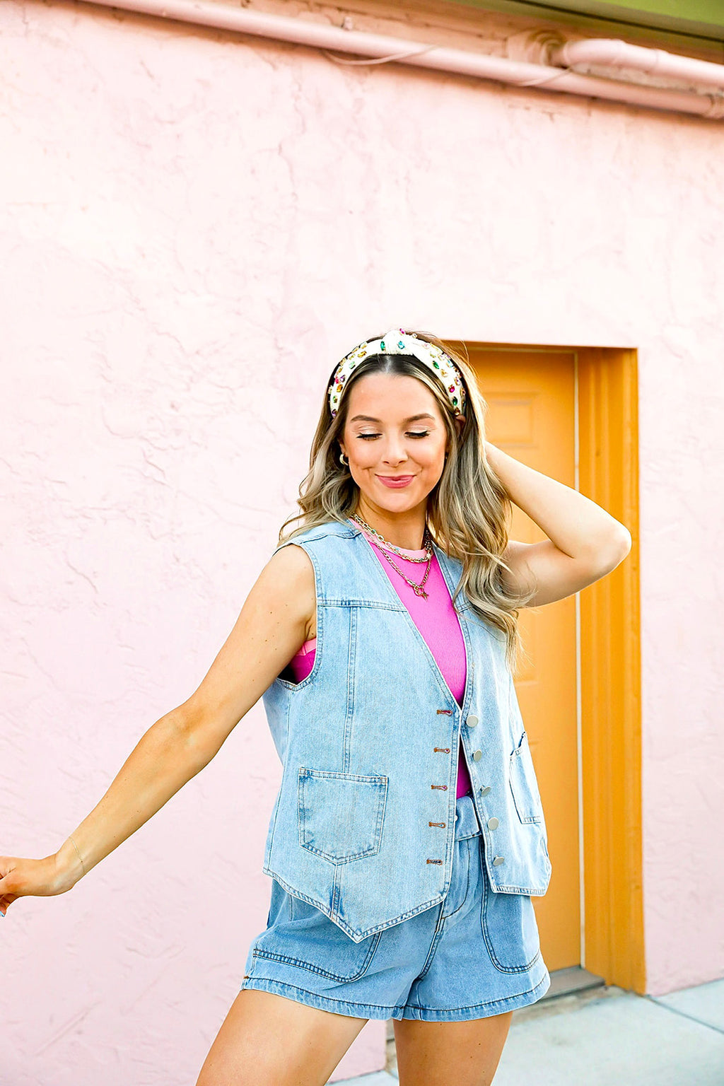 Pulling It Together Denim Vest