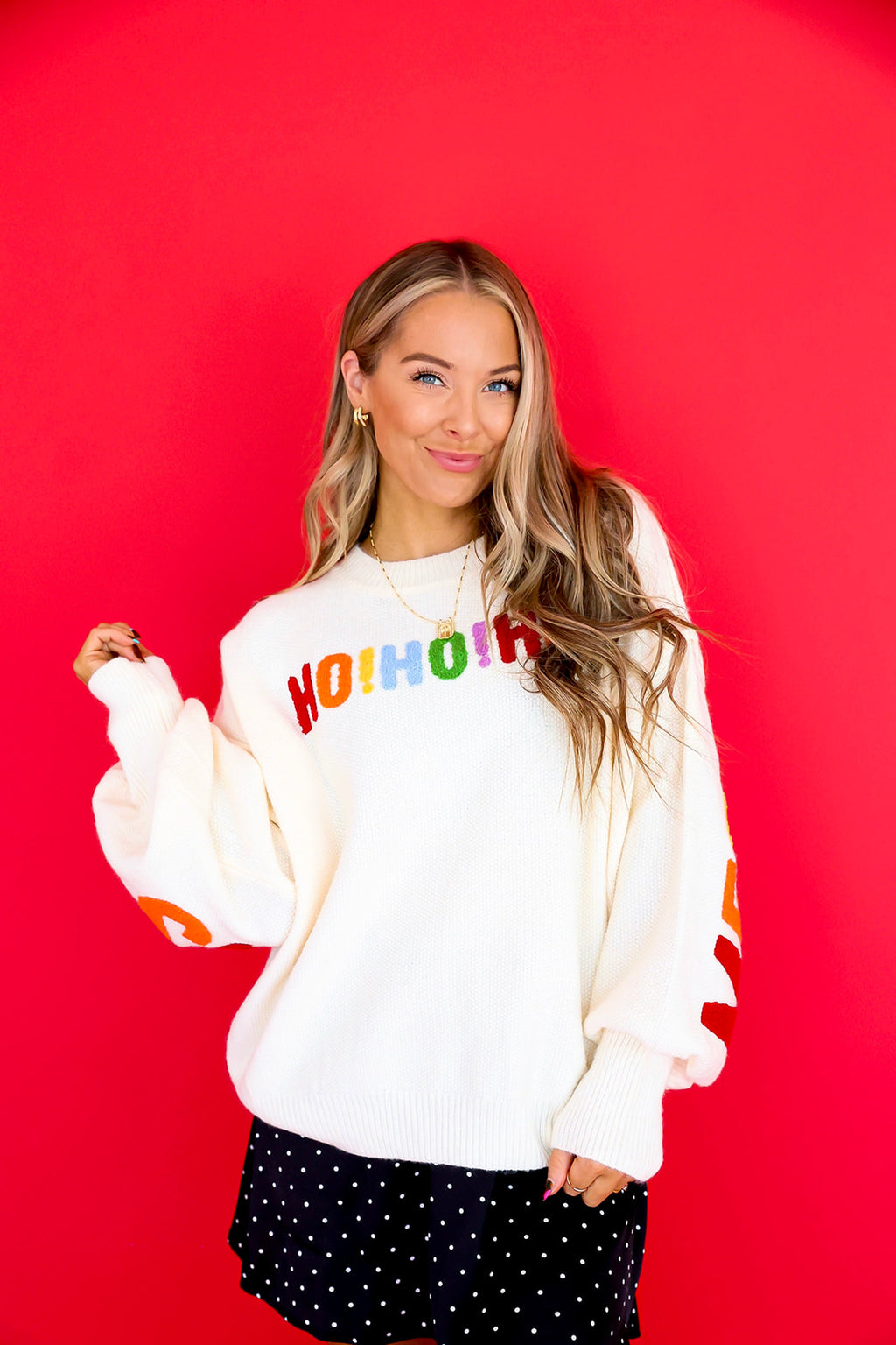 Merry Christmas Sweater – Ivory