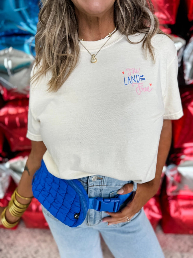 Land Of The Free Girly Icons Tee