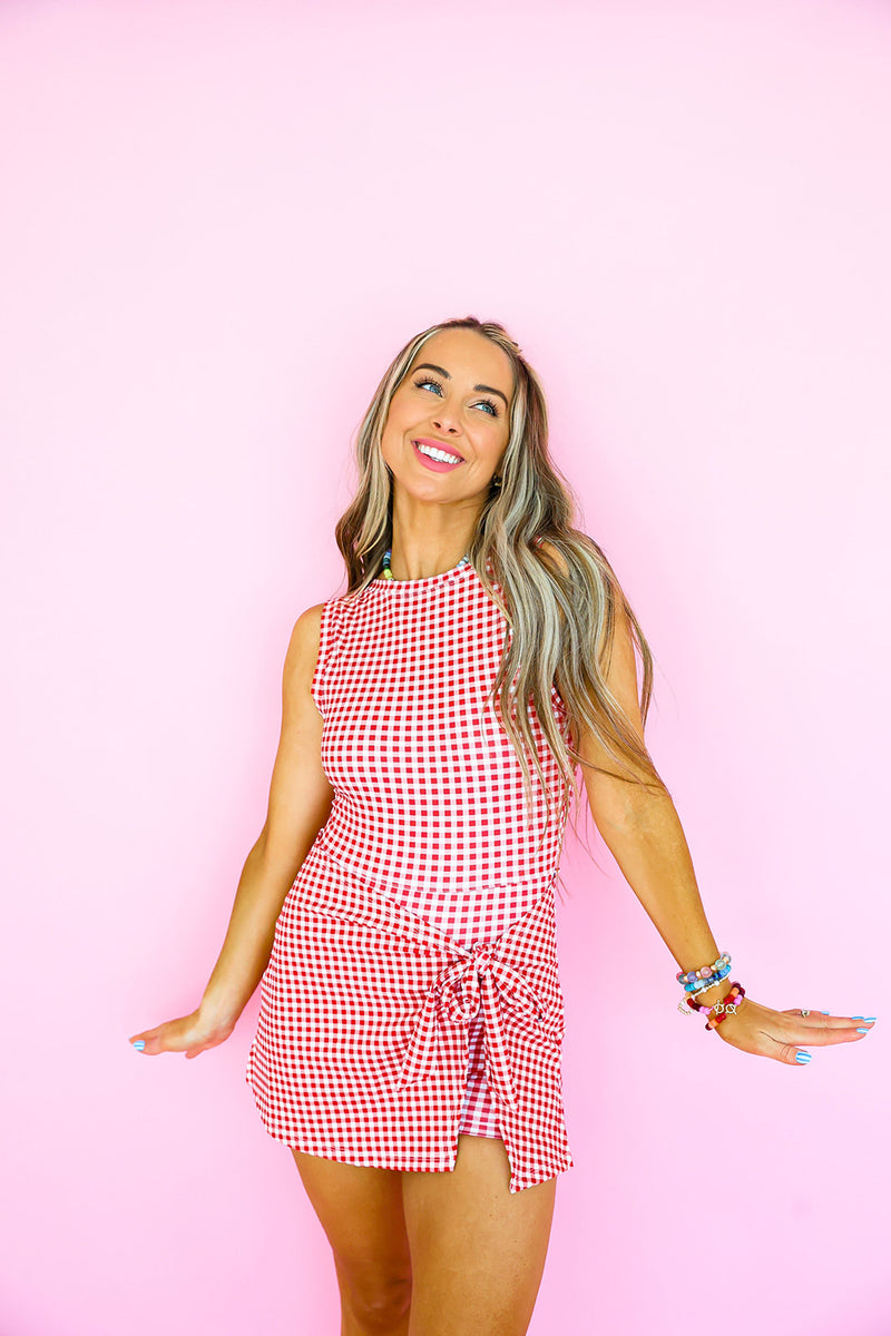 Backyard Babe Tie Front Romper