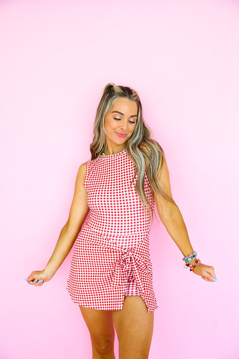 Backyard Babe Tie Front Romper