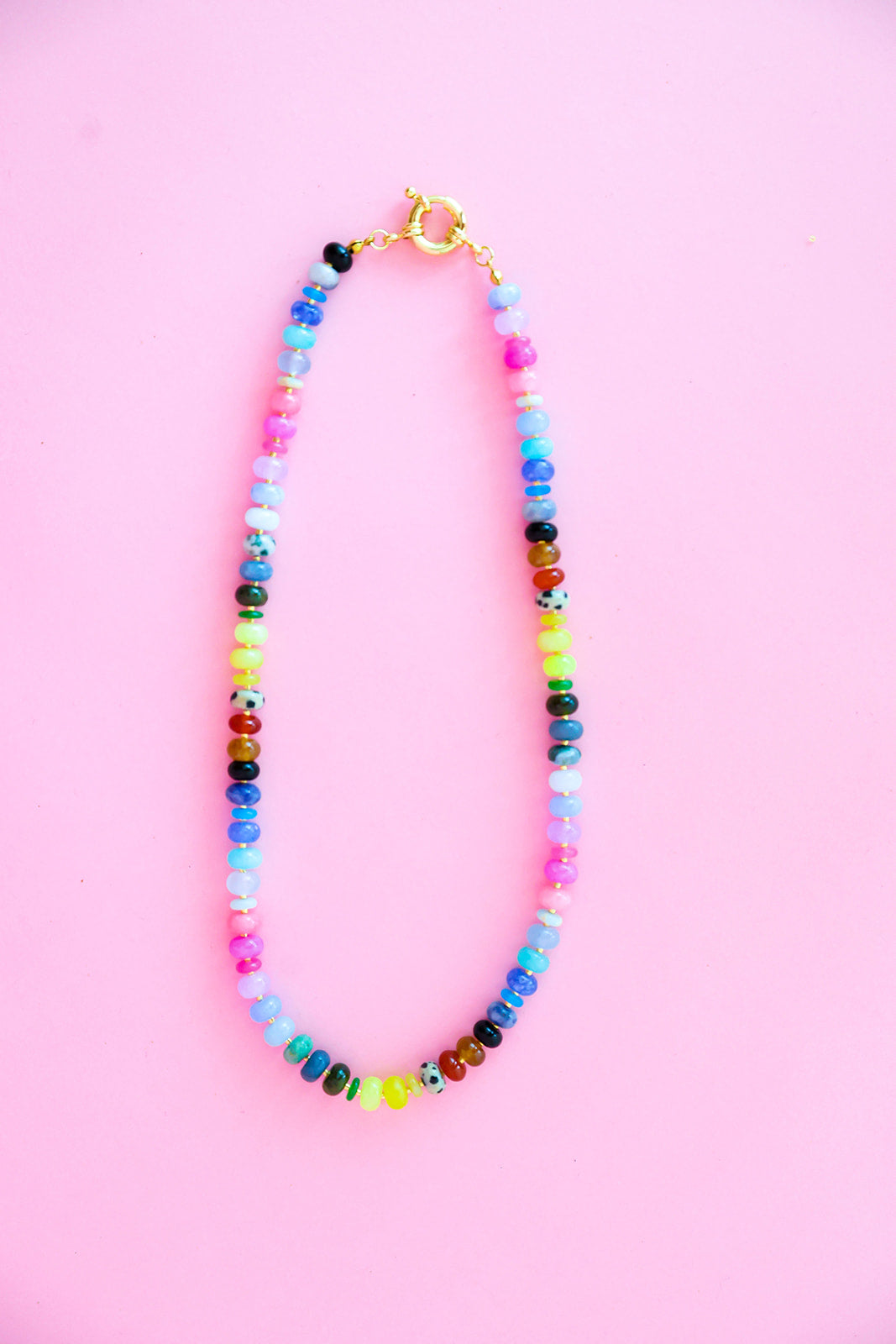 Shades of Fun Gemstone Necklace- RESTOCK