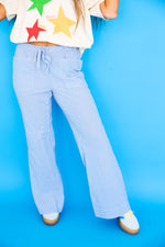 Check Me Out Blue Gingham Boxer Pants
