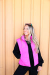 Fun In Fuchsia Puffer Vest