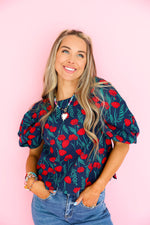 Poppy Punch Blouse