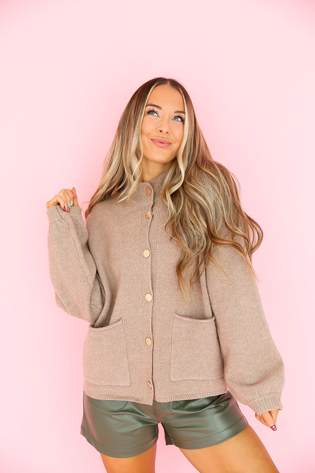 Snuggle Season Cardigan – Toast