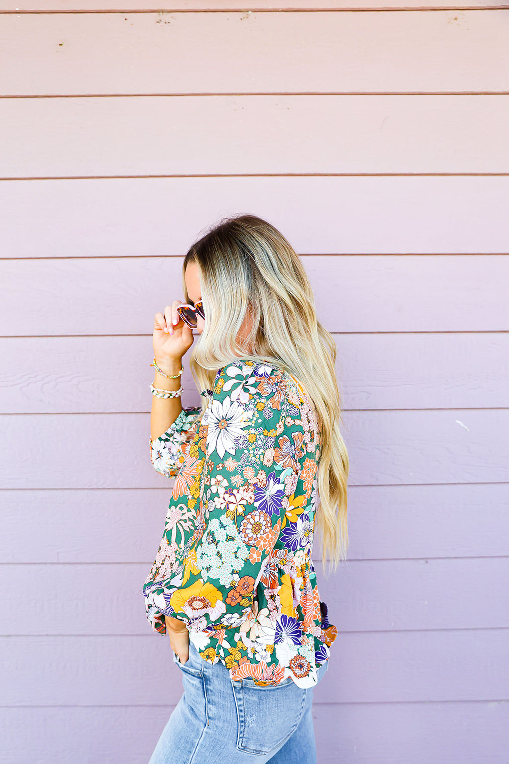 Statement Piece Floral Tie Top