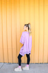 Fall Favorite Oversized Sweatshirt Top-Lavender