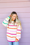 Over The Rainbow Striped Sweater