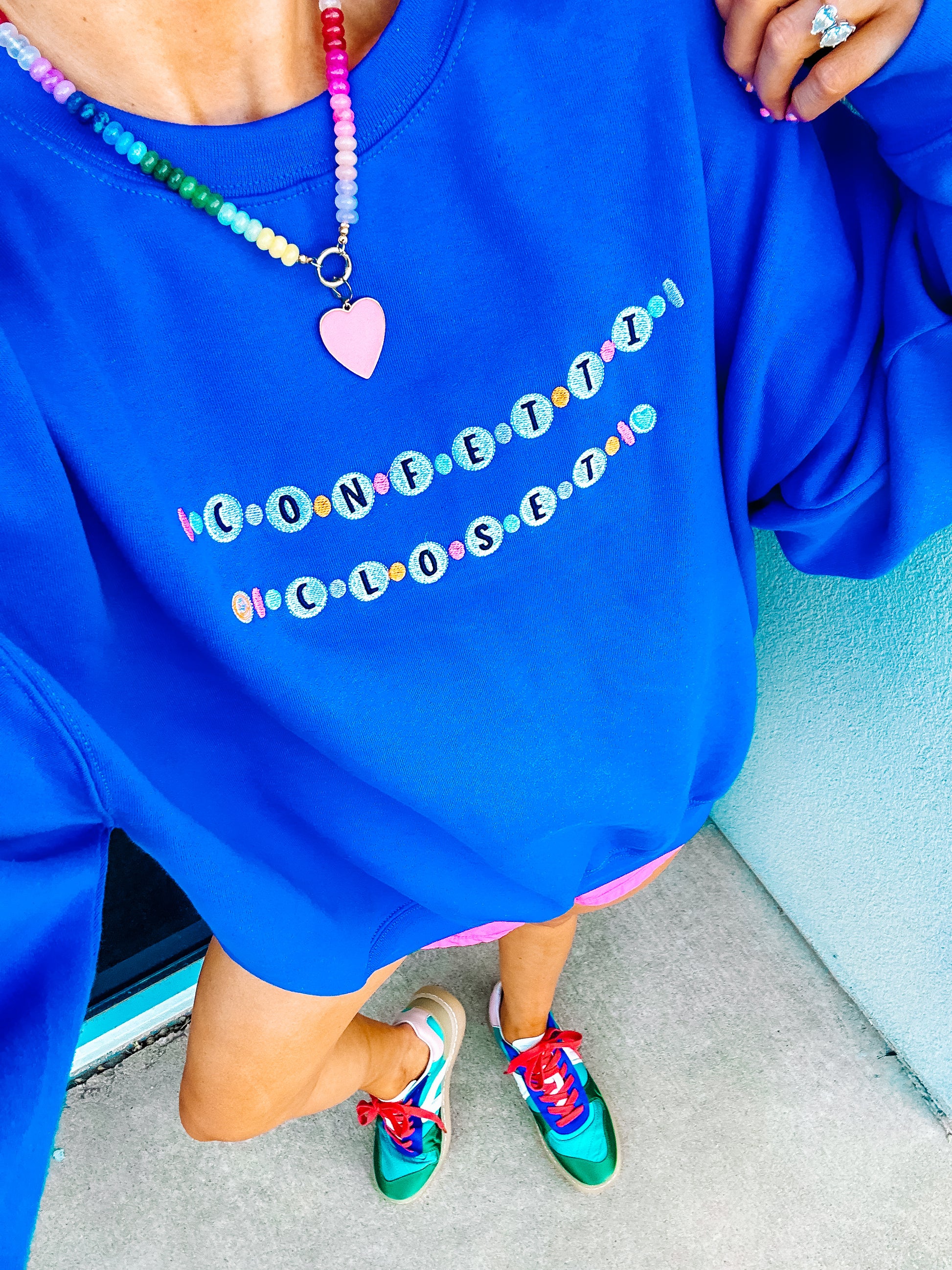 Confetti Closet Friendship Bracelet Sweatshirt