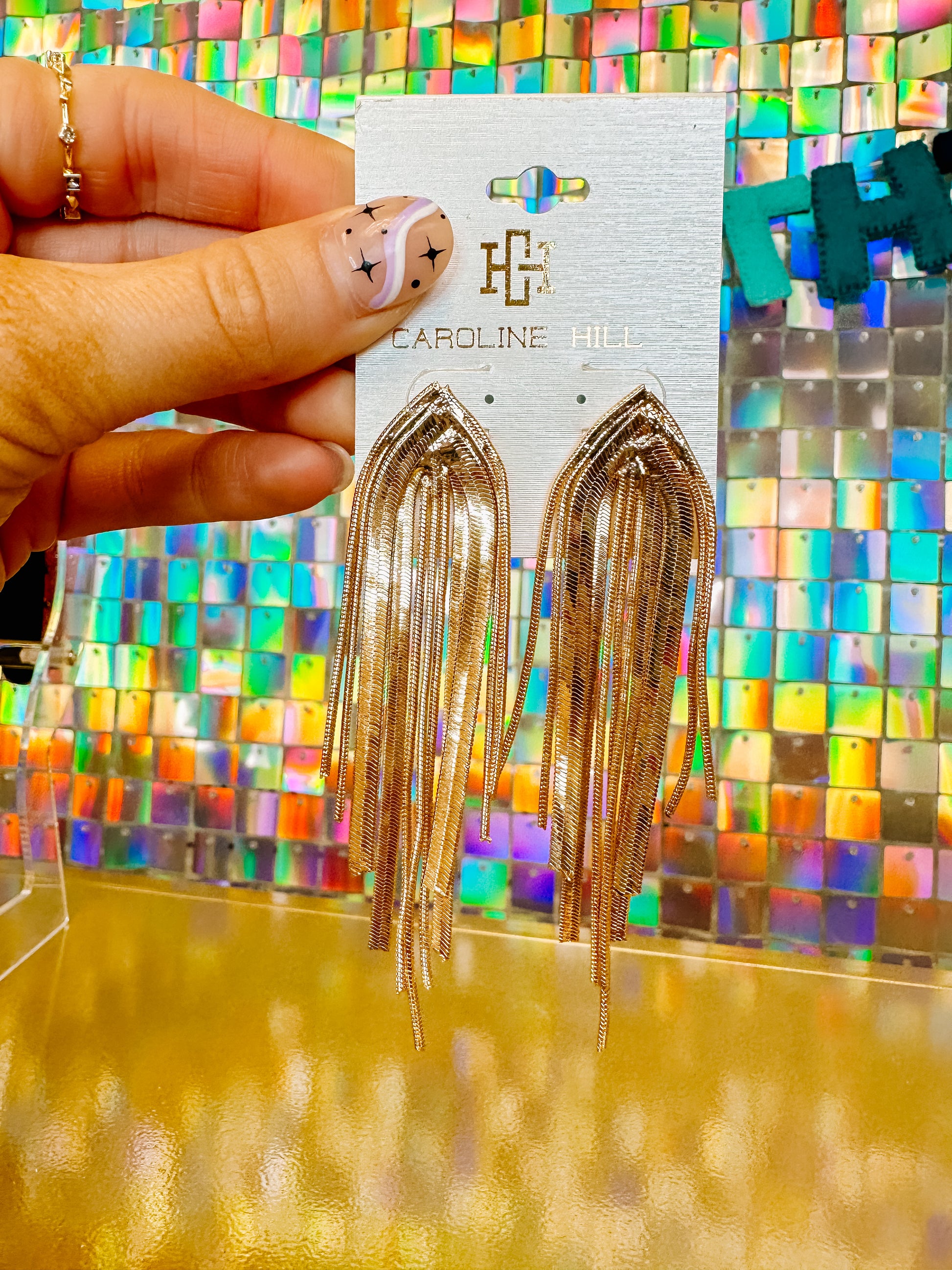 Dancer Chain Fringe Earrings