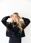 Multi Color Skeletons Sequin Sweatshirt