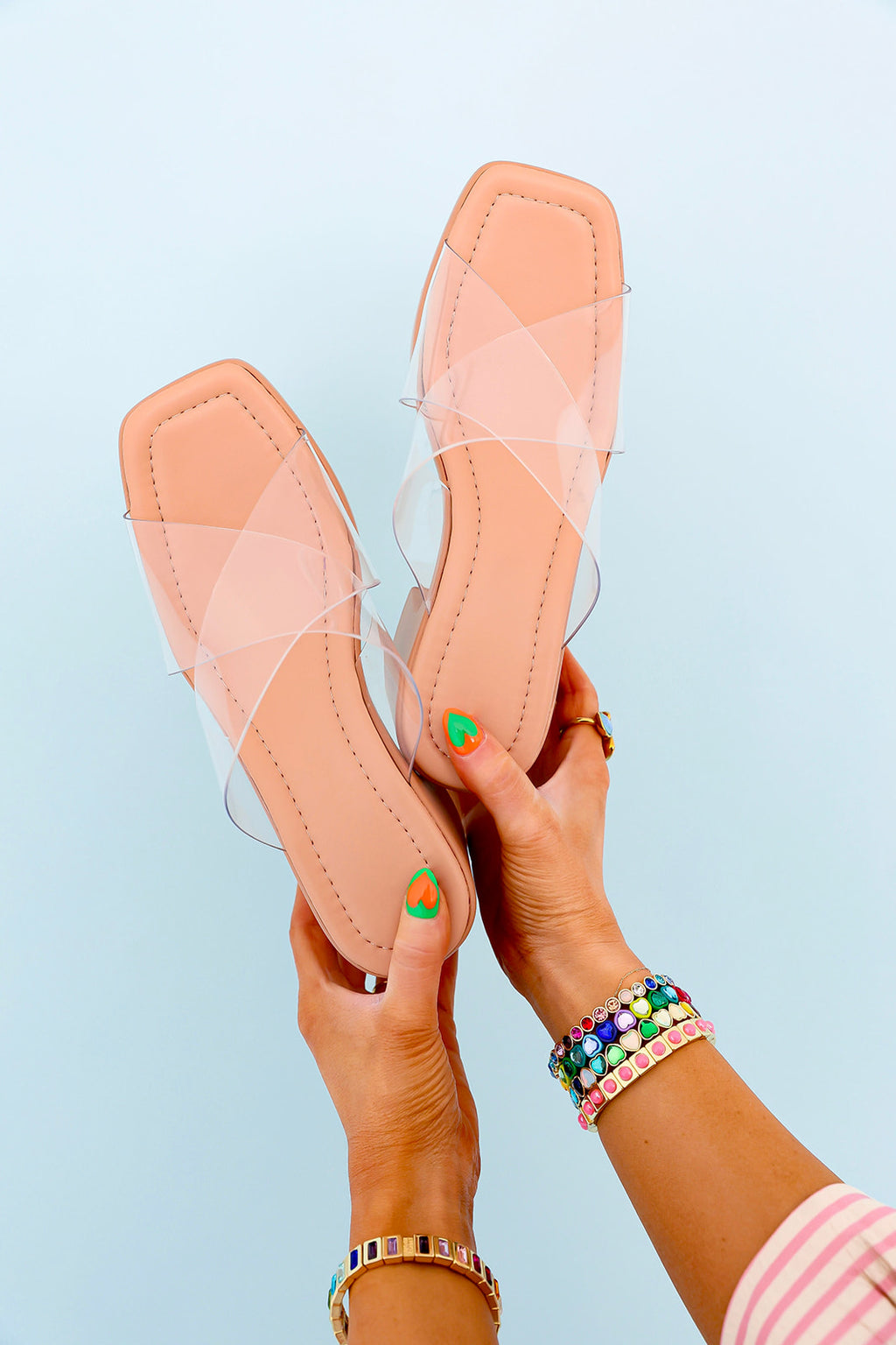 All Dressed Up Clear Heels