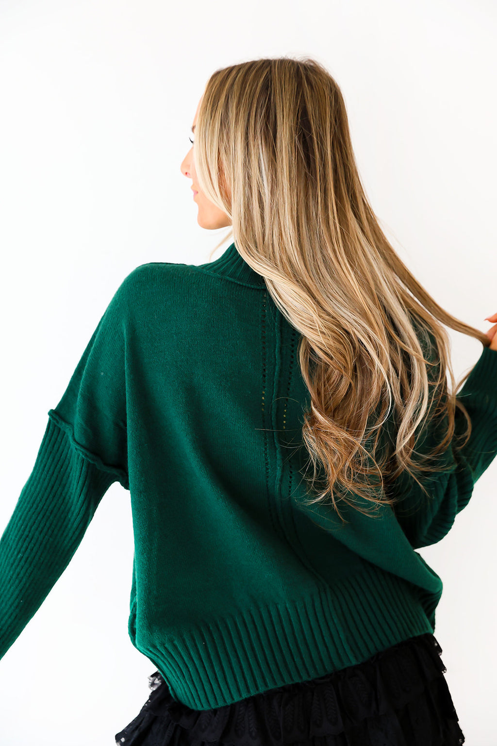 Alpine Air Mock Neck – Forest