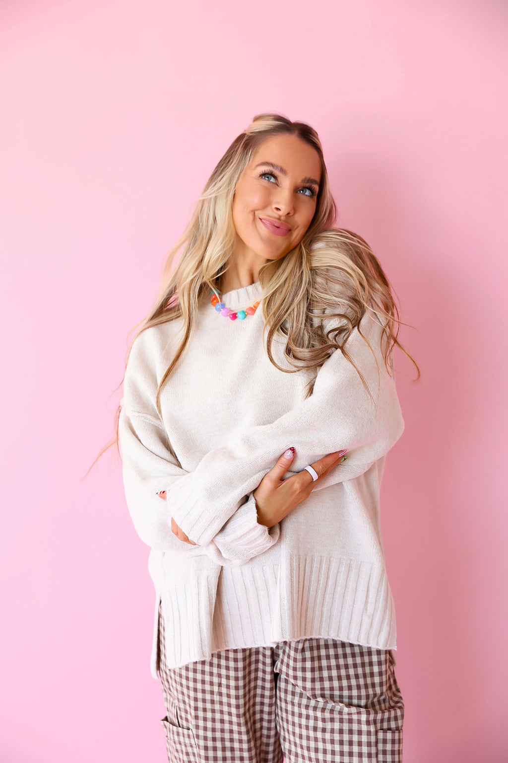 Always On The Go Sweater – Taupe