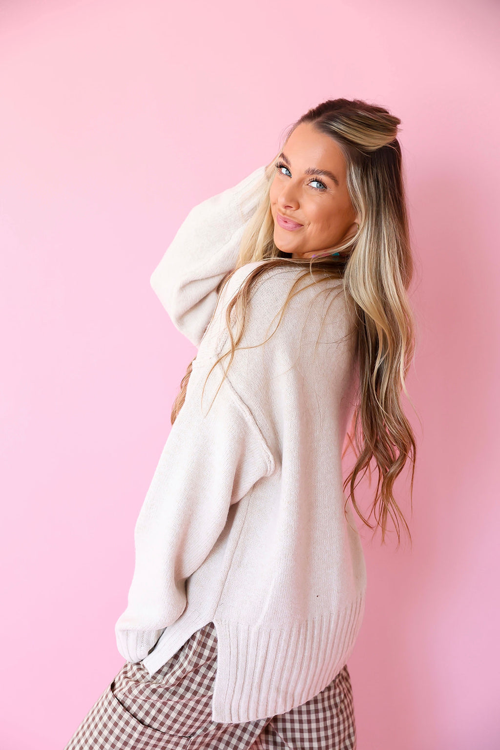 Always On The Go Sweater – Taupe