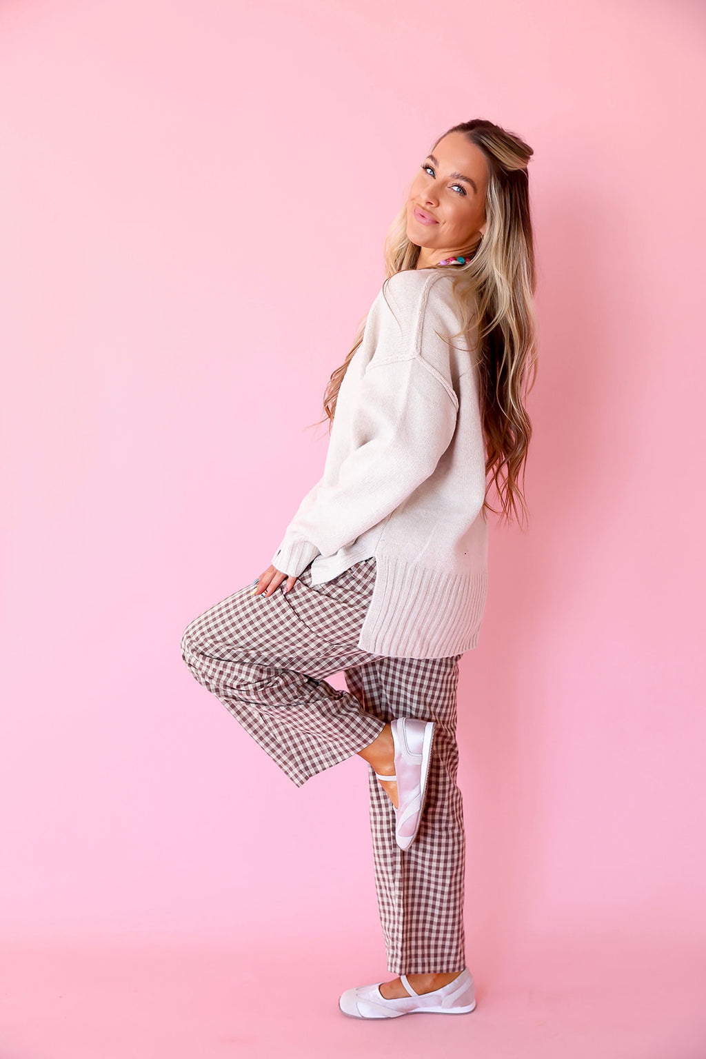 Always On The Go Sweater – Taupe