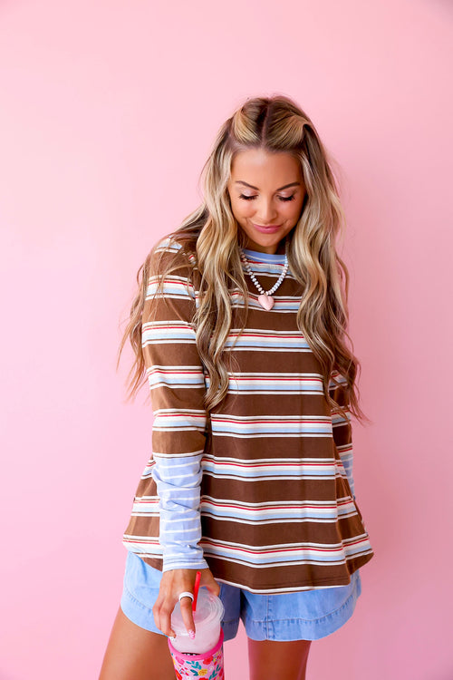 Autumn Avenue Top - Brown