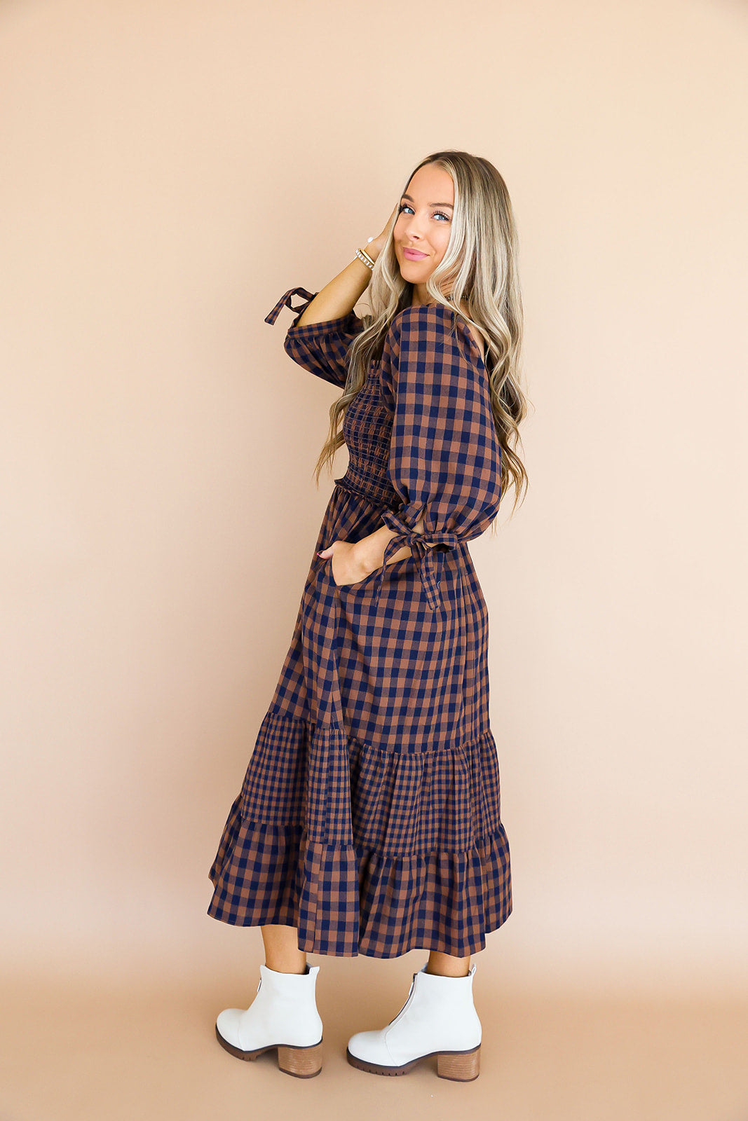 Autumn Stroll Midi Dress