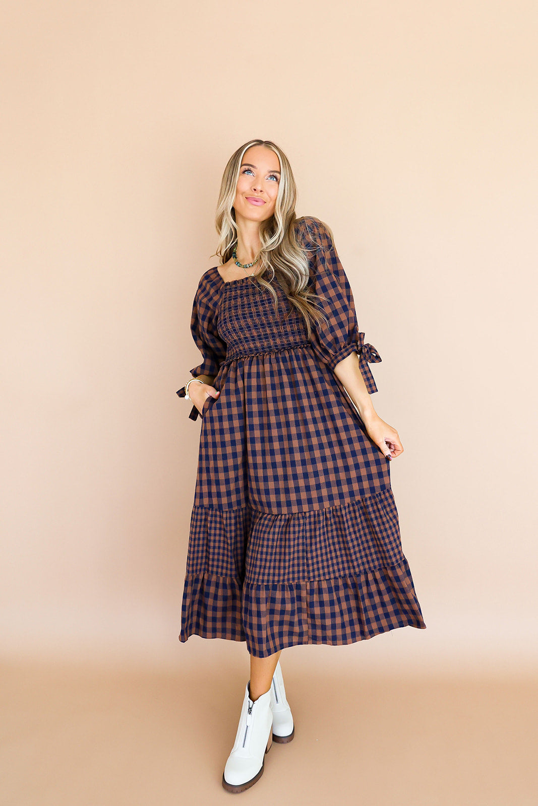 Autumn Stroll Midi Dress