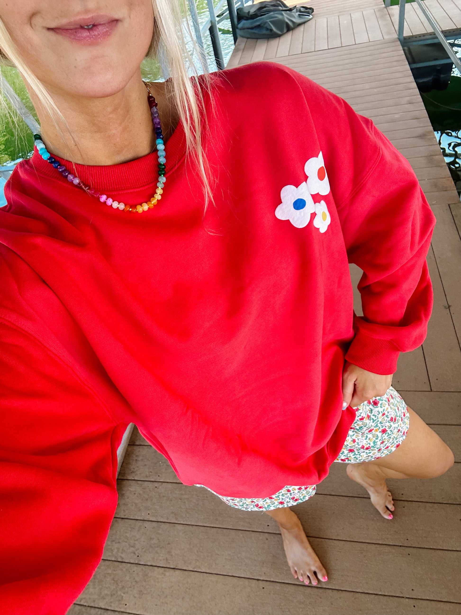 “Be Love” Puff Print Sweatshirt