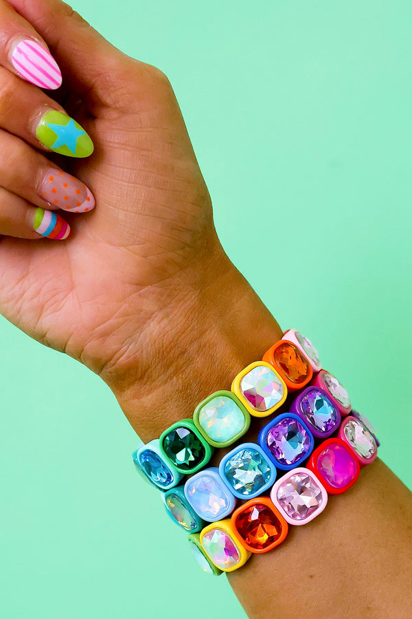 Prism Party Bracelet-Rainbow Restock