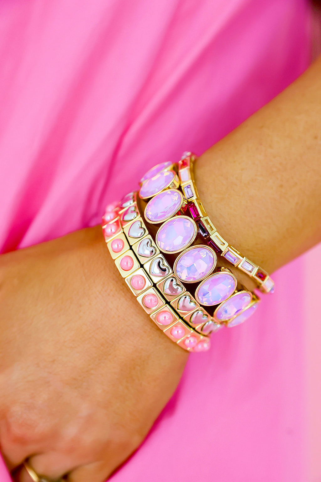 Mixed Love Heart Bracelet