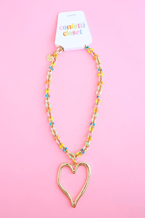 Heart of Color Necklace-ships 5-8 business days