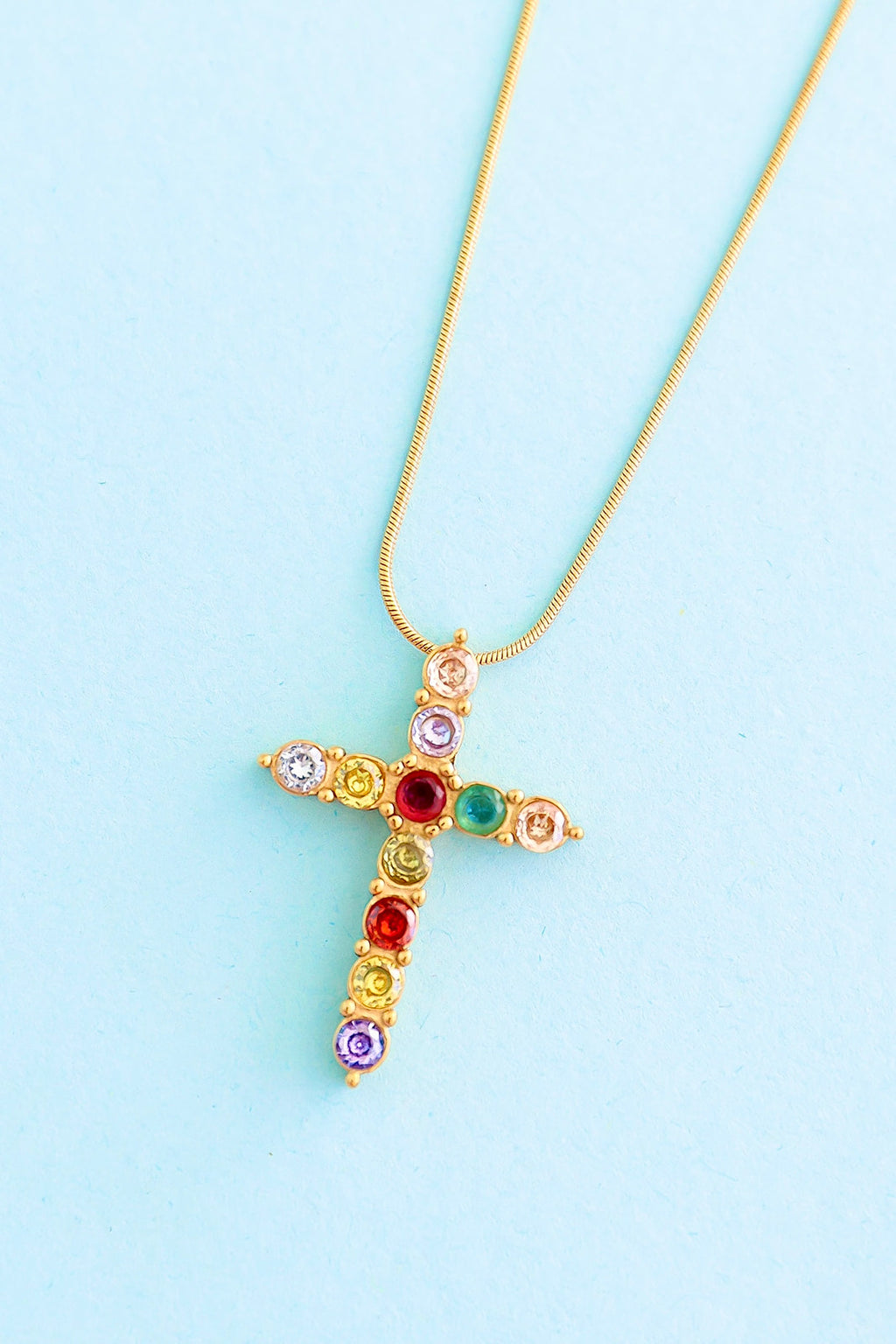 Sunday Sparkle Cross Necklace