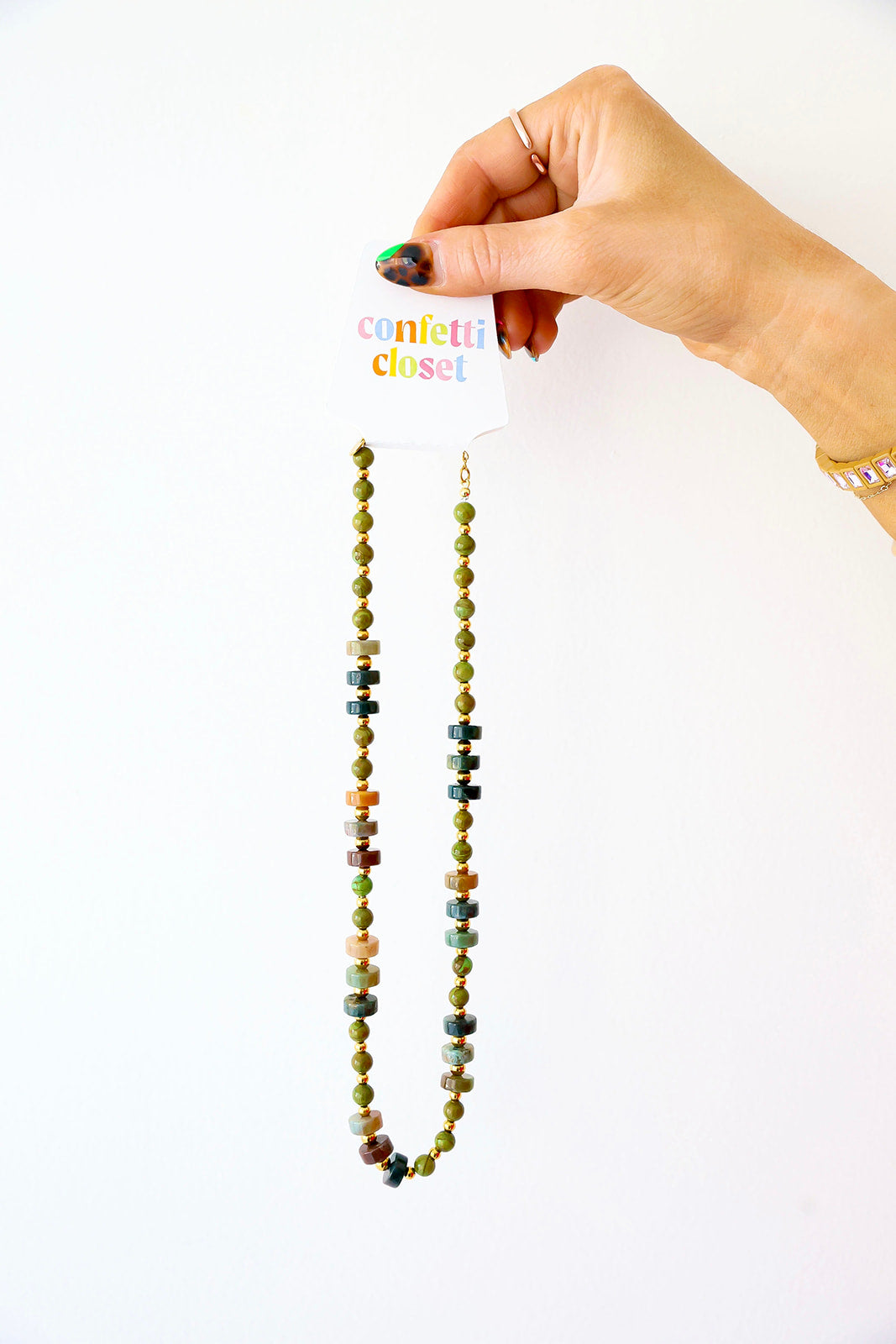 Garden Gemstone Beaded Necklace