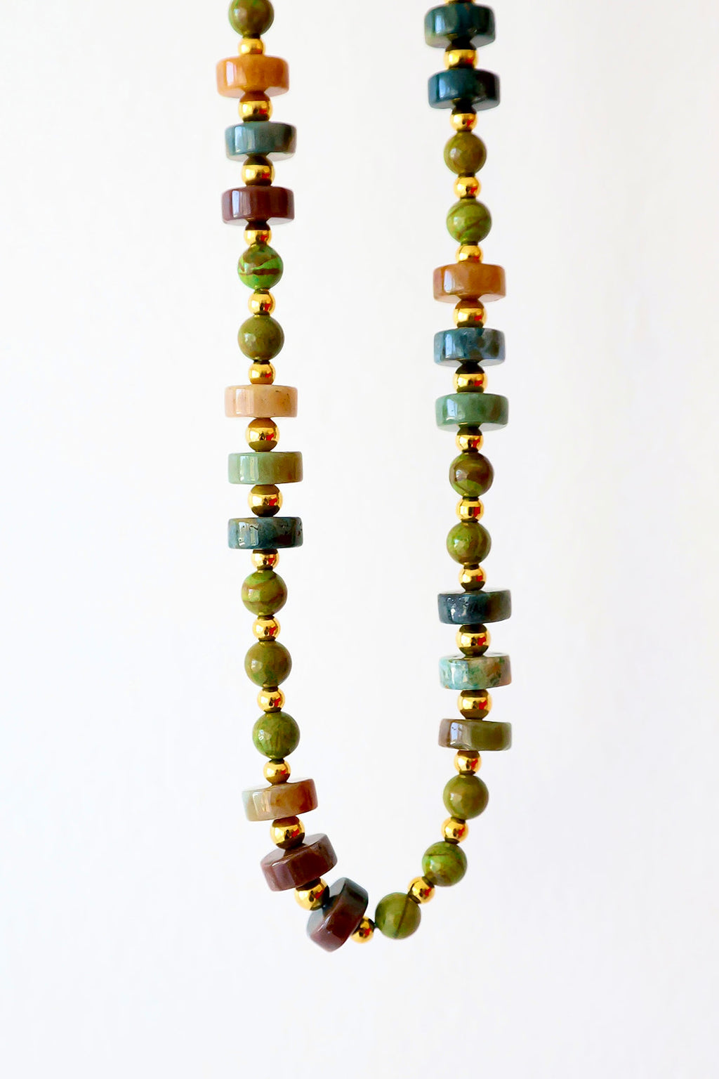 Garden Gemstone Beaded Necklace