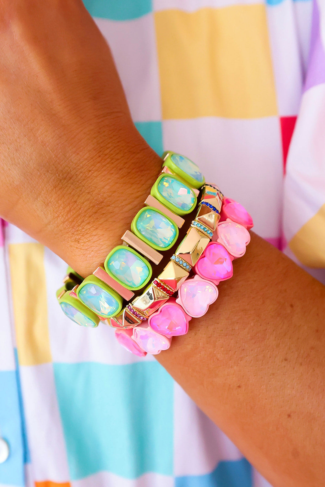 Green Glow Gem Bracelet