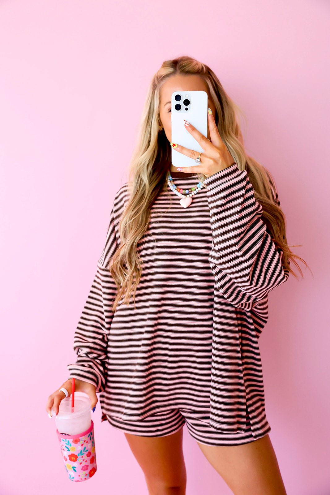 Cozy Weekend Set-Pink/Brown